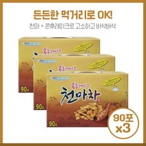 배고픈 아침에 콘후레이크 천마차 20gx90포 선물용케이스X3개 에르고티오네인 바닐릴알코올 페놀글리코시도등 함유 온수80ml에 아침밥 대용가능, 배고픈 아침에 콘후레이크 천마차 20gx90포 선물용케, 본문참고, 본문참고