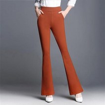 솔리드 올 매치 루즈핏 플레어 팬츠 사무직 여성용 탄성 캐주얼 와이드 레그 바지 봄 가을 신상심플 패션 직업