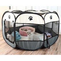 강아지 고양이 애완용 울타리 가림막 펫룸 펜스 반려견 안전울타리 새끼 애견 소형 중형 대형 케이지 반려동물 강아지가림막, 블루