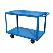 중원산업 2단 철대차 SDT-403 (대/600x1200x950mm 하중 300kg 6인치 캐스터 엘카)