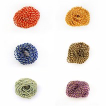 5000 꽈배기줄(약8M), 금색 갈색