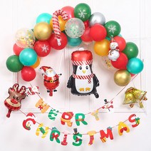 [피앤비유니티]크리스마스 풍선구름세트, 꼬마펭귄