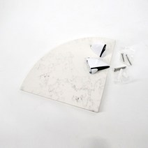 비앙코 카라라 라돈측정 친환경 인조대리석 욕실 코너선반 쿼츠스톤, 비앙코 가이드바