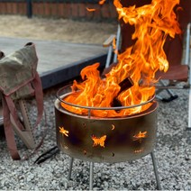 이탈리코 감성 캠핑 원형화롯대 불멍 통스텐 화로 대형화롯대, 이탈리코 화로대