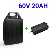할리 전기 자동차 리튬 배터리 방수 18650 배터리 60V 40Ah 2 륜 접이식 Citycoco 전기 스쿠터 자전거, Black
