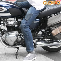 GLOVEO 오토바이 청바지 카고바지 워싱진 라이딩진 바이크진 슬림핏, 05_워싱 바이크진(블루), L(32), 블루