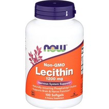미국직구 르시틴 19 그레인 1200 mg 나우 푸드 100 소프트겔, 수량, 상세참조