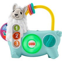 Fisher-Price Linkimals 인터랙티브 조명과 음악이 있는 유아용 학습 장난감 소근육 운동 장난감 123 액티비티 라마