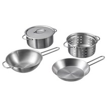 IKEA 이케아 DUKTIG 조리용품 5종 어린이완구, 스틸 102.339.66