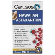 카루소스 내츄럴 헬스 하와이안 아스타잔틴 30정 Carusos Natural Health Hawaiian Astaxanthin 30 Capsules, 수량