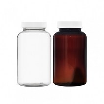 아조아닷컴 PET식품제약용기400ml 1개, 2.안전캡-투명용기-1개