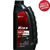 킥스 파오1 0W30 1L 가솔린 디젤 LPG 겸용 합성 엔진오일, 5개, 1000ml