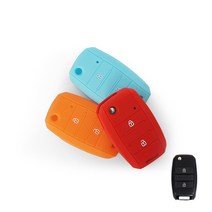 기아 2버튼 봉고3 2017 포터2 폴딩키 실리콘 케이스 VA-S43, 오렌지