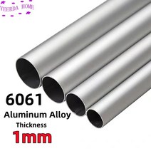 알루미늄파이프 알루미늄 파이프 1mm 두께 3-30mm OD 스트레이트 240mm 490mm 긴 원형 6061 합금 튜브, [02] OD 4 x ID 2mm, [03] 49cm 2pcs
