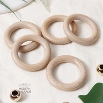 본s마켓_마크라매 링 라메 우드 라메부자재 라메준비 원목 드림캐쳐 라메재료 드림소품 라메공예_본s마켓, 옵션-체크_밤나무우드링(5.5cm)