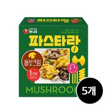 농심 파스타랑 버섯크림 179g x 5입, 기본상품