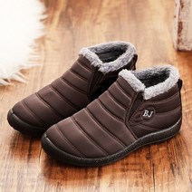 여성 부츠 눈 따뜻한 플랫폼 신발 펑크 발목 방수 플러시 Botas Mujer 겨울, 05 296 brown_06 40