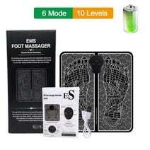 반사 요법 전기 Ems 발 마사지 매트 혈액 순환 스파 다리 통증 완화 패드 바디 등 지압 근육 자극, 09 Rechargeable Box
