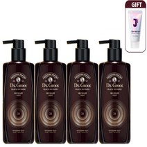 흑갈색 닥터그루트 블랙리커버 새치커버 탈모샴푸 300ml+셀럽트리트먼트150ml증정, 흑갈색 4병+사은품