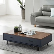 [천삼백케이] [블랑누보] 낮은 좌식 거실테이블 겸 식탁 1200 (4color), 네이비