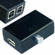 철근탐사기 USB 1.1/2.0 공유 스위치 박스 허브 2 포트 PC 컴퓨터 스캐너 프린터 설명서, 한개옵션0