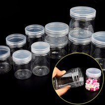 심플 디자인 납작 플라스틱 보관용기, 7cm - 150ml