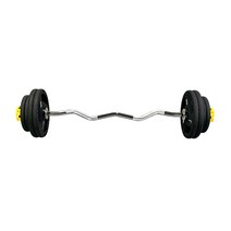 헬스프라자 중량컬바세트 이지바 우레탄 중량원판 바벨컬 38kg 세트, 락조마구리 블랙+추가 중량원판 10kg*2개