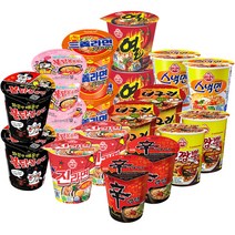매운맛 소컵라면 9종 18개입 (불닭2+까르보붉닭2+삼양라면2+신라면2+얼큰너구리2+진라면매운2+열라면2+진짬뽕2+스낵면2), 1세트