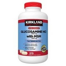 커클랜드시그니춰 글루코사민 HCI 1500mg MSM 타블렛, 375정, 1개