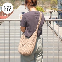 야나 [DIY패키지] 뮤즈 삼베 에스닉 네트백(+인쇄도안) 뜨개질 코바늘가방 코바늘네트백 코바늘뜨기, 뮤즈 803(3)+삼베 2(2)