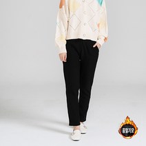 파쿠 겨울 여성 기모 앞절개 바지 슬림핏 빅사이즈 털 팬츠