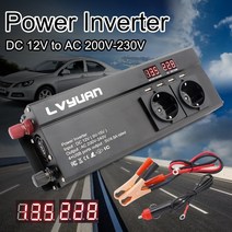 12 v 220v 6000w 파워 인버터 EU 플러그 3AC 콘센트 4 USB 외출 자동차 인버터 변환기 태양광 자동차 액세서리, 24v 범용 플러그