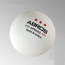 에이브로스 3성 ABROS 40  ITTF공인 시합구(ABS소재)3개입/6개입, 6입