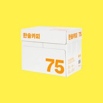한솔 복사용지 에이포 사무실종이 인쇄지 A4 75g 5000매, 한솔제지 a4 75g 5000매