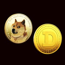 도지코인 모형 동전 기념 주화 가상화폐 희귀동전 동전수집 화폐수집 기념주화 선물용 주화선물