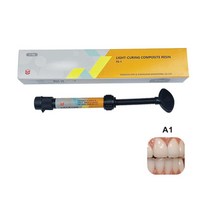 치과성분 치아미백 셀프치아미백제 치과 주사기 복합 경화 광선 수지 재료 A1 A2 A3 그늘 마이크로 하이브, 01 A1