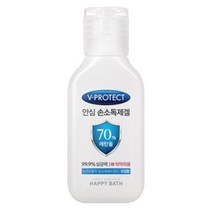 해피바스 브이프로텍트 안심 손 소독제겔, 45ml, 10개