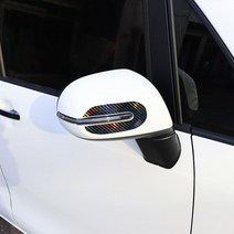 [간지] 더뉴 레이 사이드미러 데칼 스티커 랩핑 튜닝 익스테리어 DIY 필름 용품, 골드카본