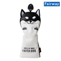 귀여운 골프 헤드커버 아이언 골프채 퍼터 드라이버 가죽커버, Black For Fairway