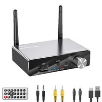 헤드폰앰프 미니 프리 휴대용 앰프 6 in 1dac 디지털-아날로그 오디오 변환기 광, 검은색