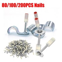 전동 타카 네일건 20010080pcs 미니 수동 스틸 네일 건에 대 한 25mm 손톱, 100개 16mm