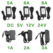 12v충전기 전원 공급 장치 DC 5V 12 V 24V 1A 2A 3A 5A 6A 8A 볼트 충전기 v AC 어댑터 Led 스트립 램프 호버보드, 06 8A_01 US Plug_03 24V