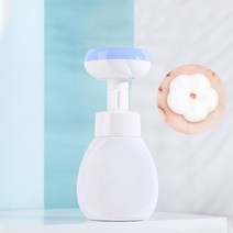 플라워 버블 폼 용기 꽂모양 핸드워시 거품 비누 꽃 핸드워시, 화이트