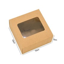 투명 PVC 창 DIY 캔디 쿠키 크래프트 종이 상자 6 개 선물 패키지 결혼식 축제 생일 장식 호의, 14 Z14