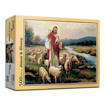 직소퍼즐 풍경 명화 예수와 양떼 500피스 PL645, 단품, 단품