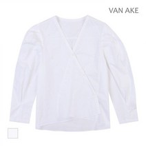 반에이크 브이넥 랩스타일 블라우스 VB14BLQ305Z