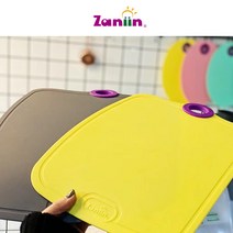 JUSEN 대만 자닌 도마 100% TPU 도마 대형 친환경 무독 스크래치 방지 부스러기 곰팡이 방지 과일 도마 tpu도마, 노란색 (대형) 400*280*3mm