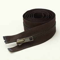 소잉데일리 의류용 지퍼 및 슬라이더 모음전_ 3호 5호 80여종, 브라운, 4. 5호 양장용 앤틱 100cm