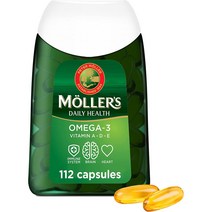 Mollers 오메가3 노르웨이산 112개 캡슐 x 2세트 1일 2정 섭취 온가족 건강