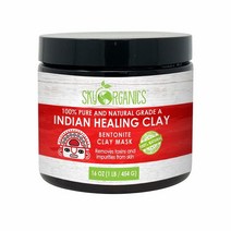 스카이 오가닉스 Sky Organics 인디안 힐링 클레이 페이스 마스크 (454g) Indian Healing Clay Face Mask, 1개, 1개